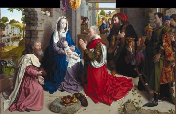Hugo van der va Adoración de los Reyes Pinturas al óleo